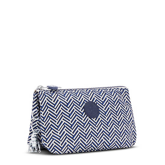 Kipling Creativity Large Printed Pouch Bags Urban Chevron | AU 2093AH